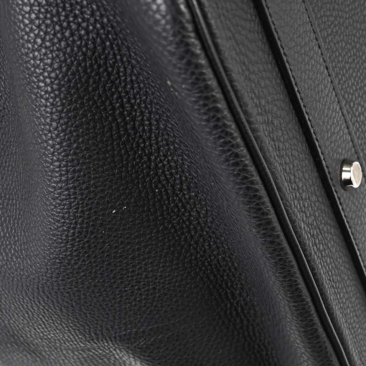Hermes Black Togo HAC Haut a Courroies 50 Handbag