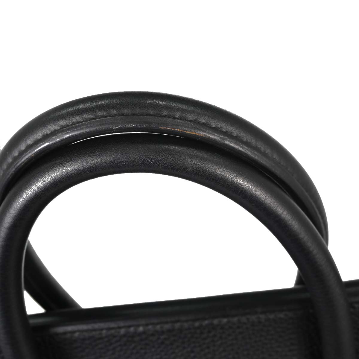 Hermes Black Togo HAC Haut a Courroies 50 Handbag
