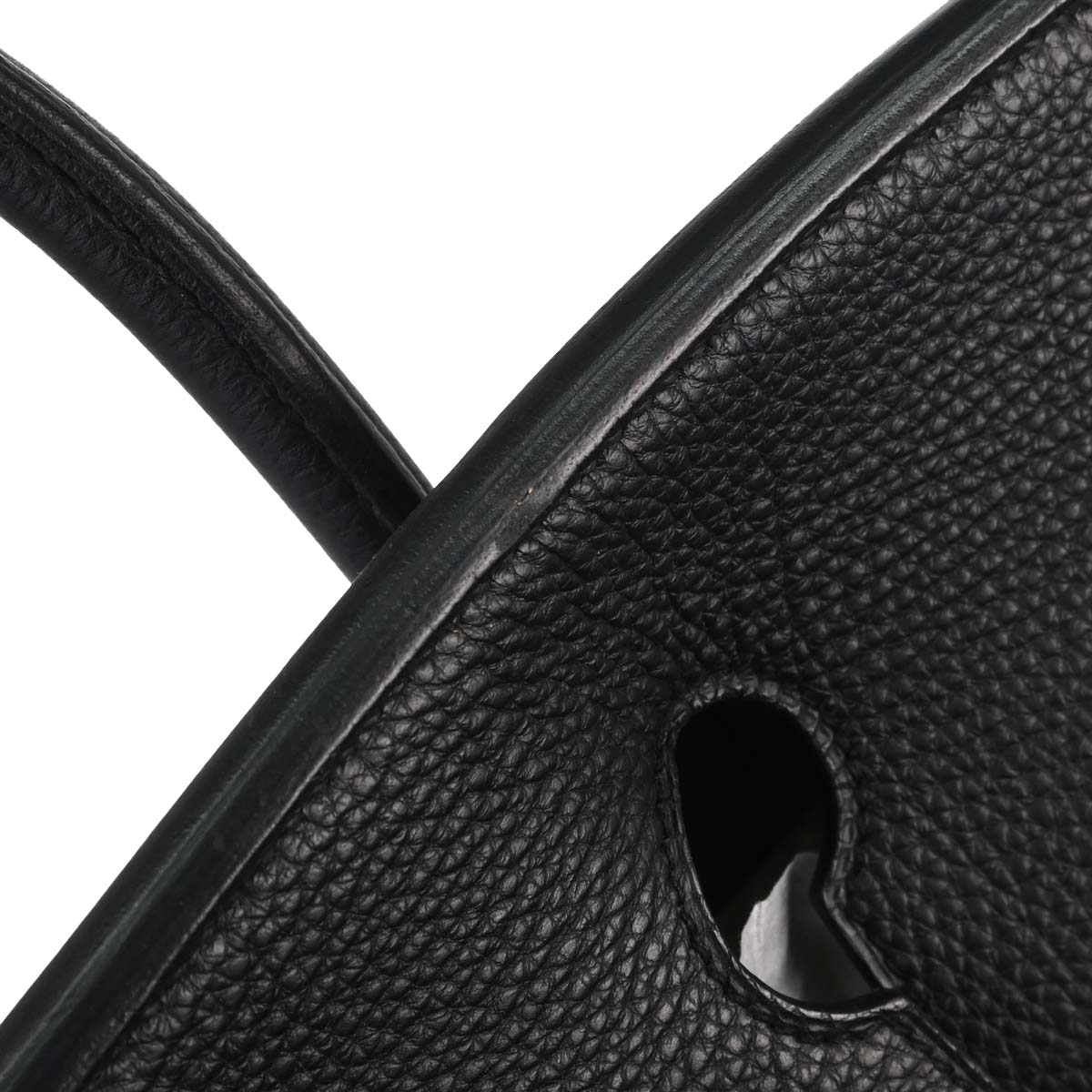 Hermes Black Togo HAC Haut a Courroies 50 Handbag