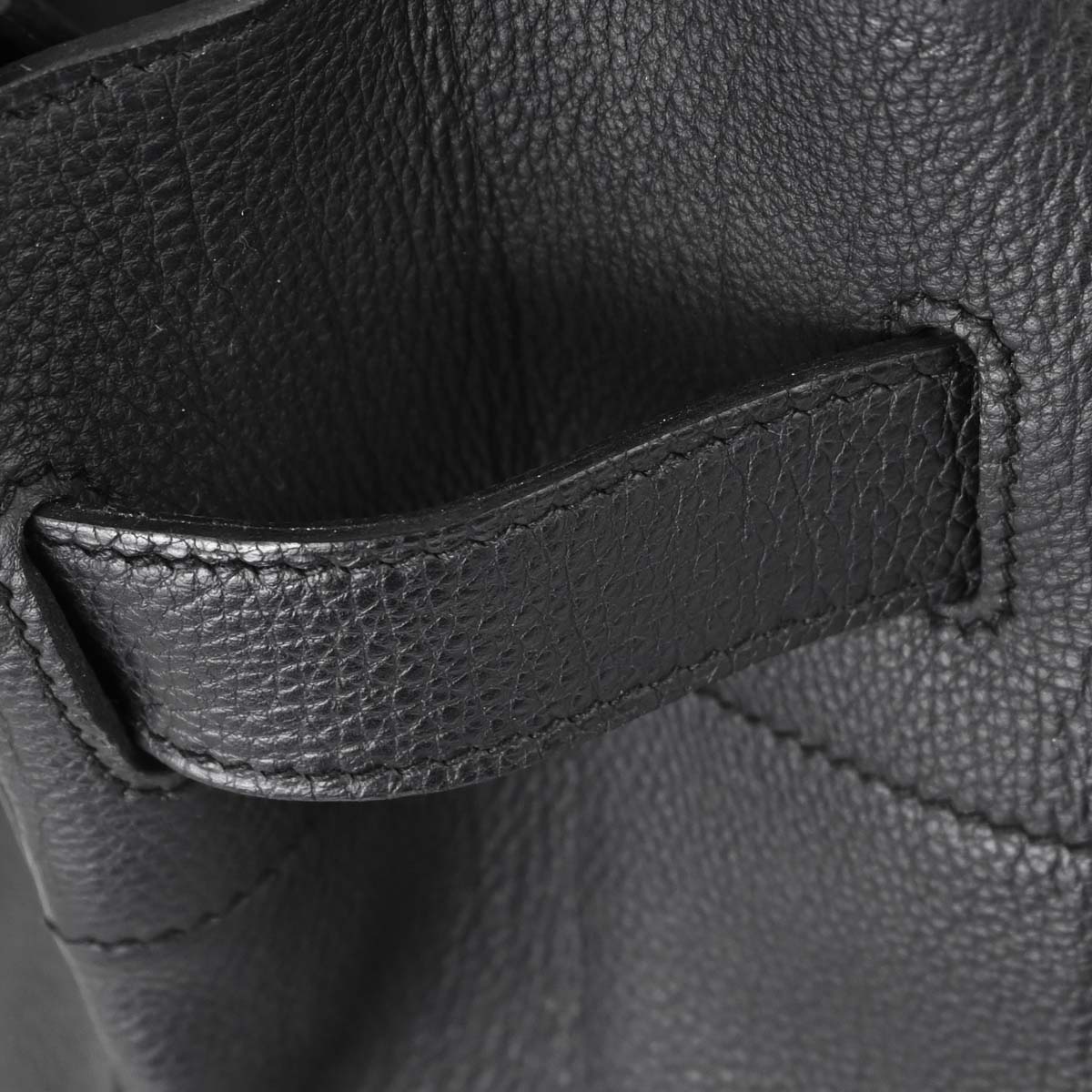 Hermes Black Togo HAC Haut a Courroies 50 Handbag