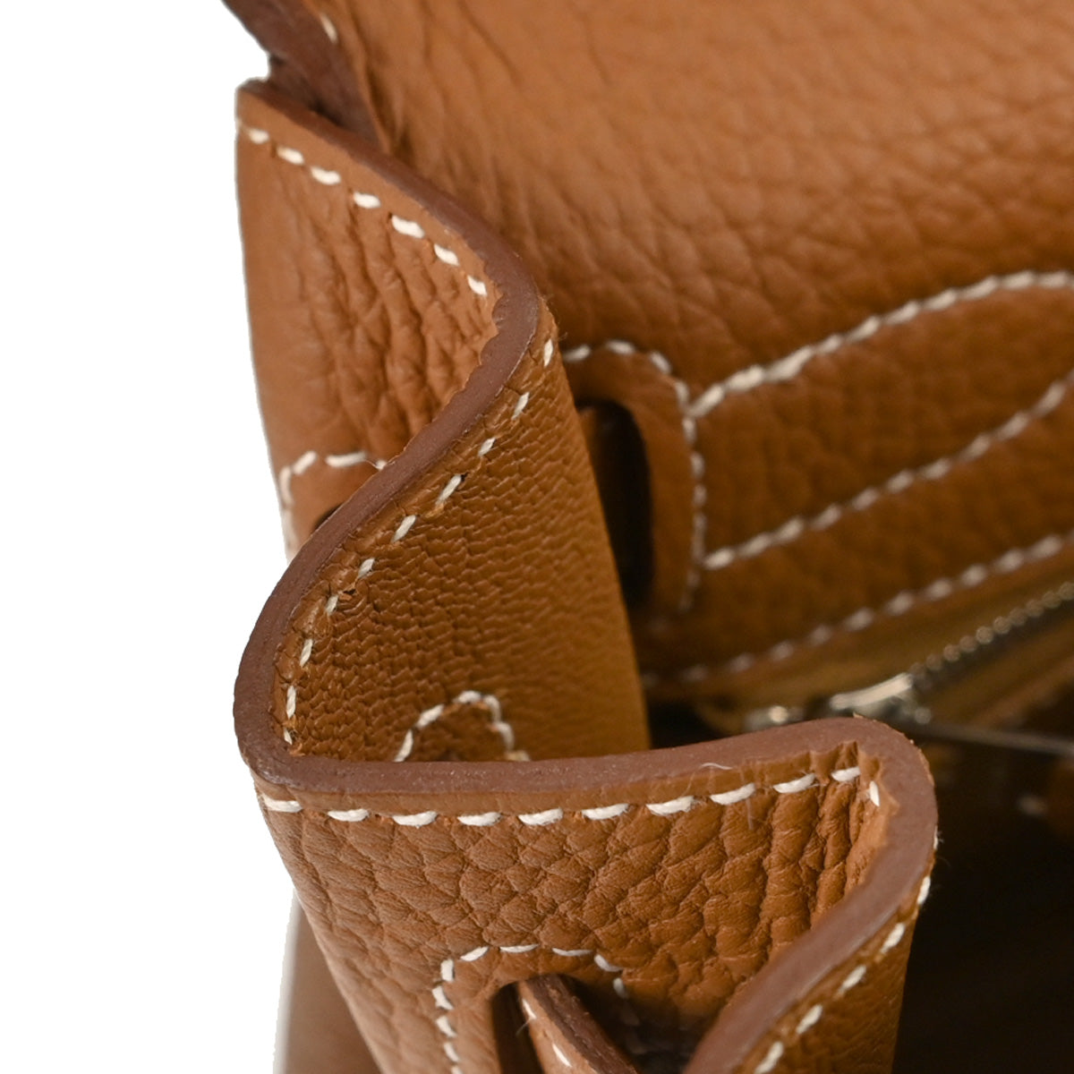 Hermes Gold Taurillon Clemence Kelly 32 Retourne 2way Shoulder Handbag