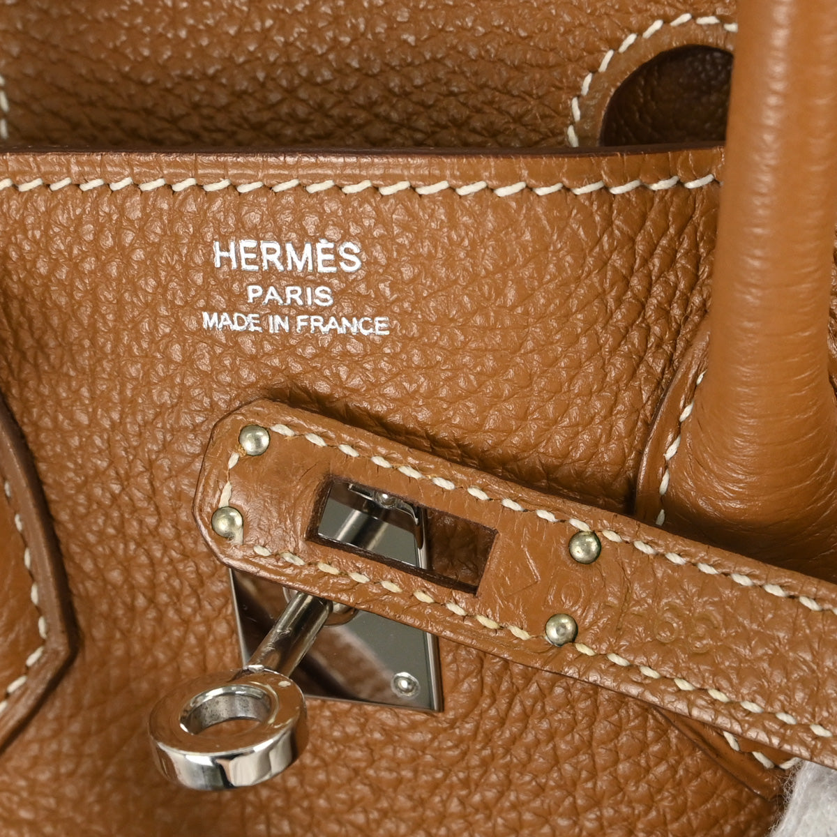 Hermes Gold Togo Birkin 25 Handbag