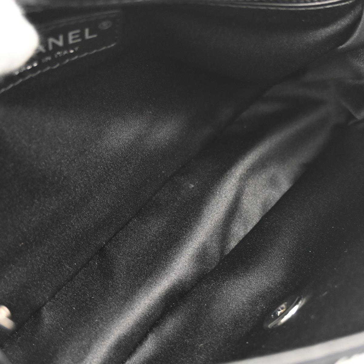 Chanel Black White Sequins Single Flap Shoulder Bag