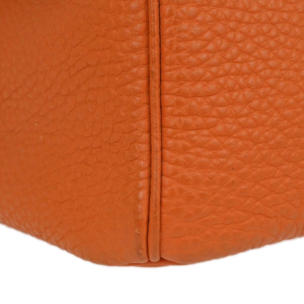 Hermes Orange Togo Birkin 35 Handbag