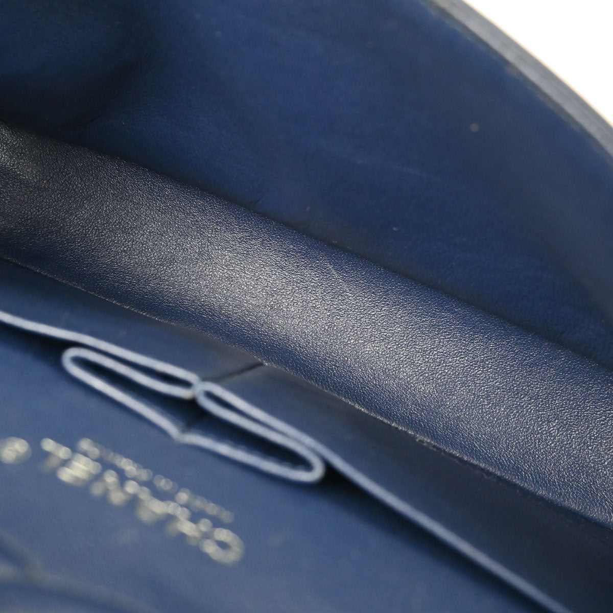 Chanel Navy Lambskin Medium Classic Double Flap Shoulder Bag
