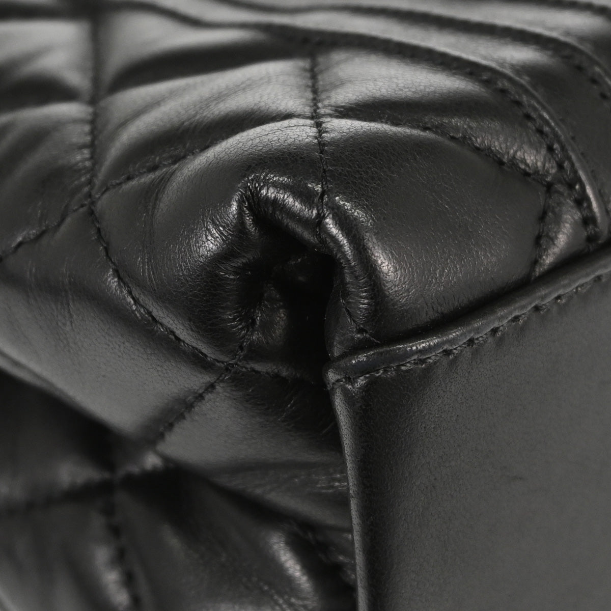 Chanel 2014-2015 Black Lambskin Mademoiselle Shoulder Bag
