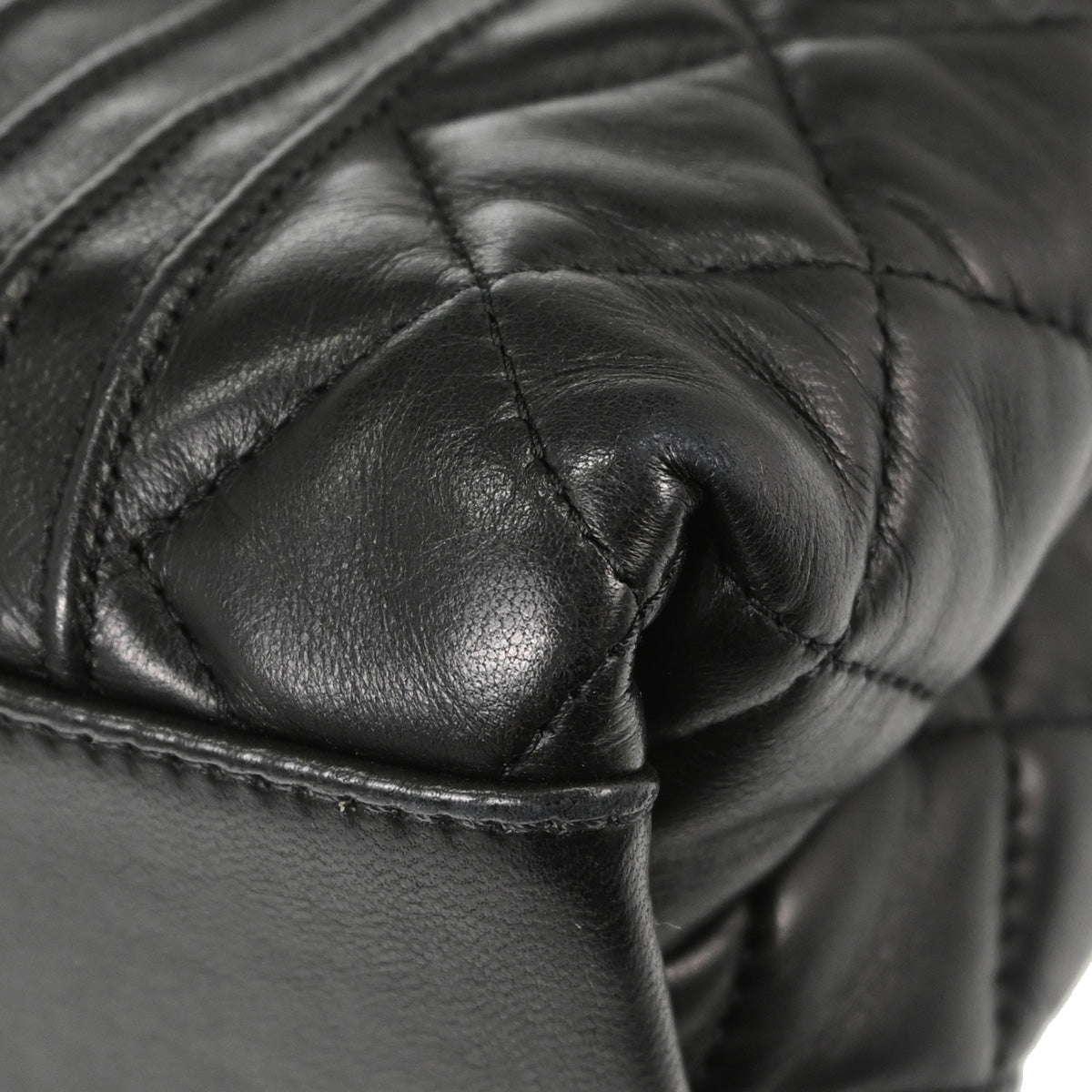 Chanel 2014-2015 Black Lambskin Mademoiselle Shoulder Bag