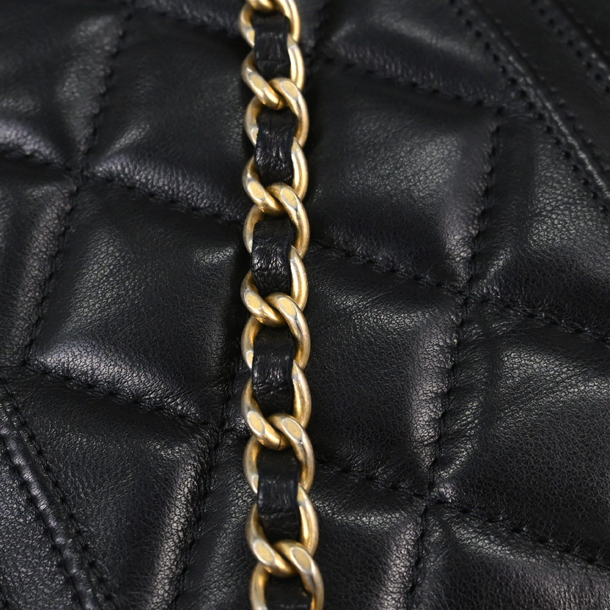 Chanel 2014-2015 Black Lambskin Mademoiselle Shoulder Bag