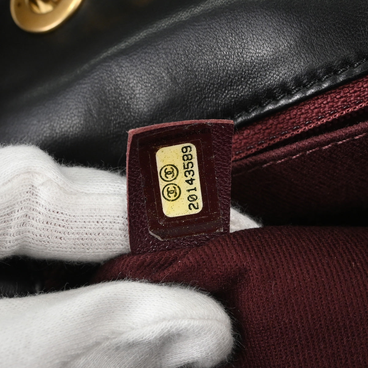 Chanel 2014-2015 Black Lambskin Mademoiselle Shoulder Bag