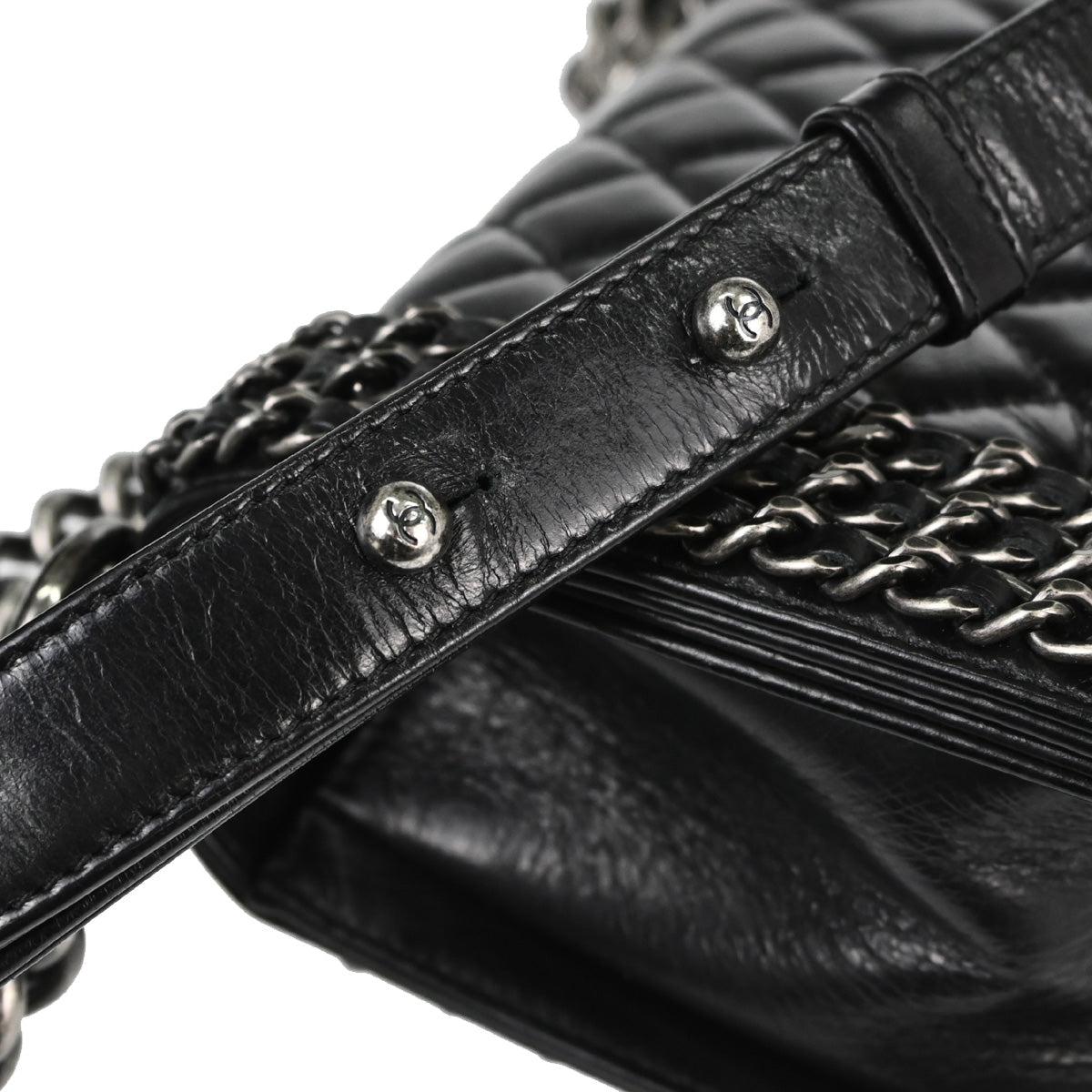 Boy Chanel 2014-2015 Black Calfskin Small Chain Shoulder Bag