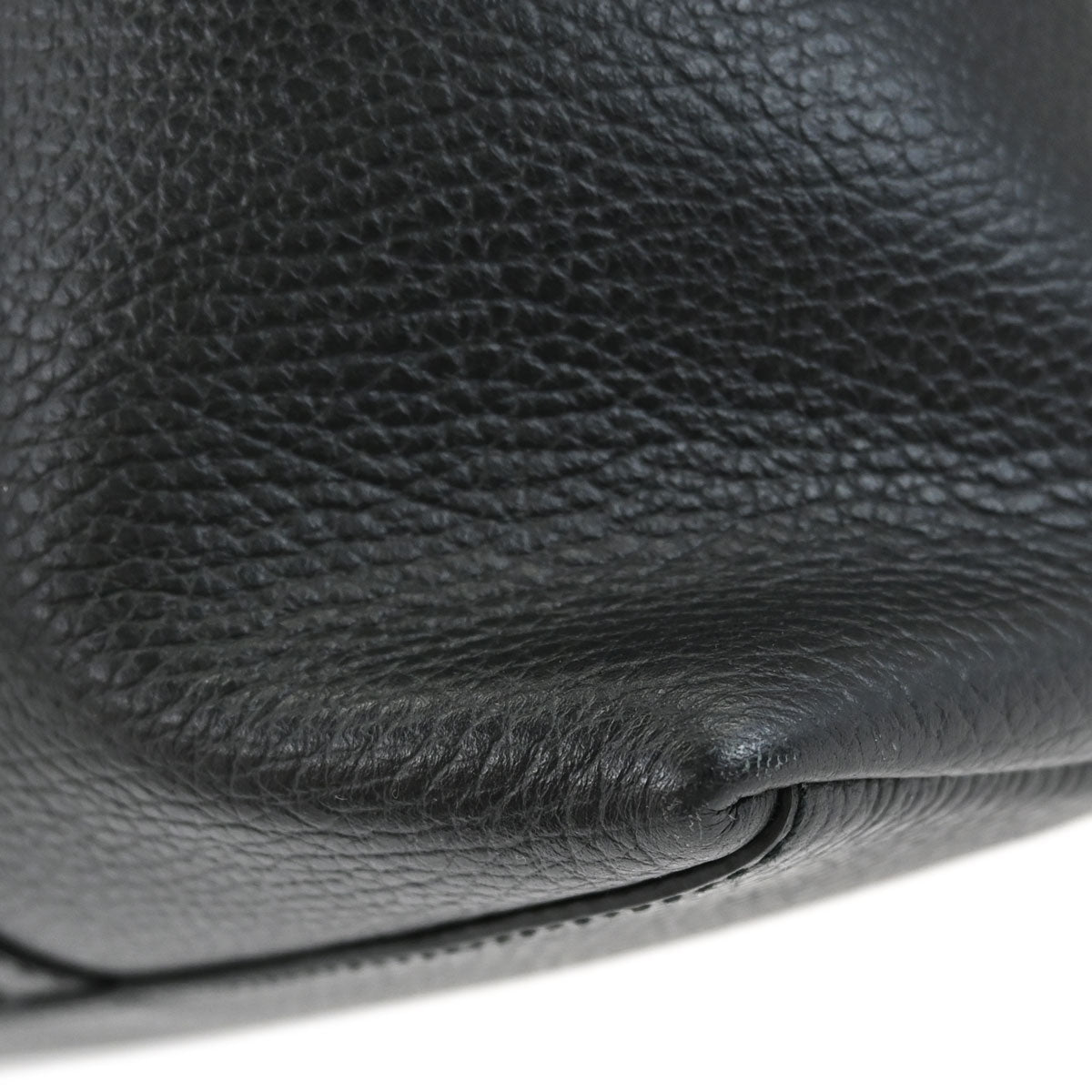 Gucci Black Leather Tote 2way Shoulder Handbag