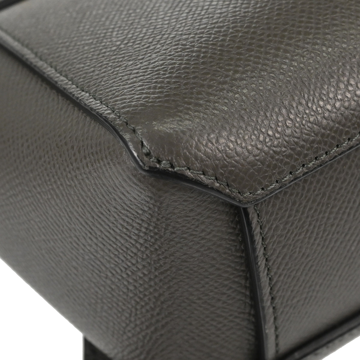 Celine Gray Calfskin Pico Belt Bag 2way Shoulder Handbag