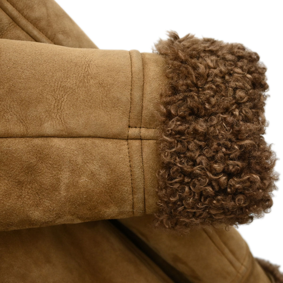 Saint Laurent 2016 Mouton Coat Brown #F36
