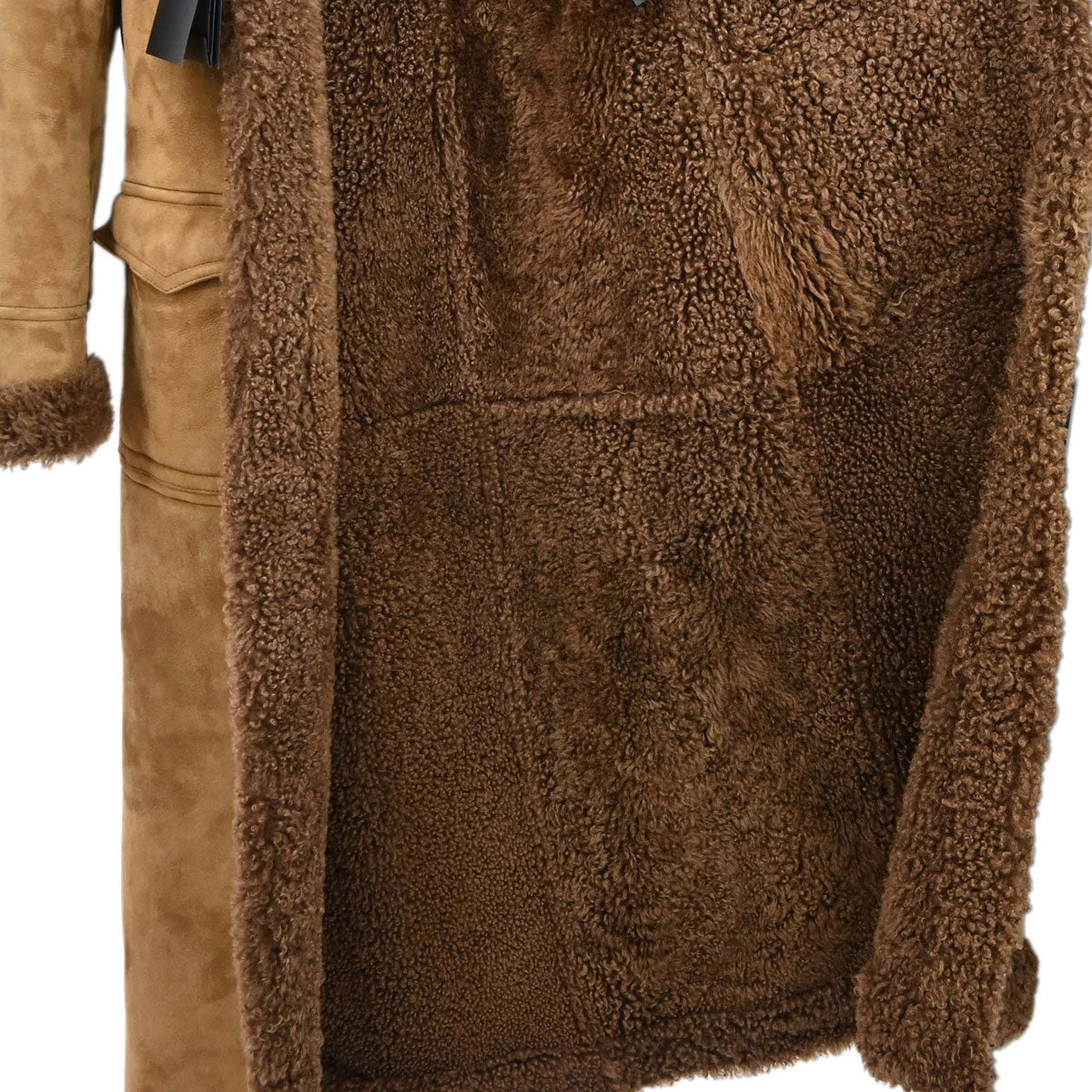 Saint Laurent 2016 Mouton Coat Brown #F36