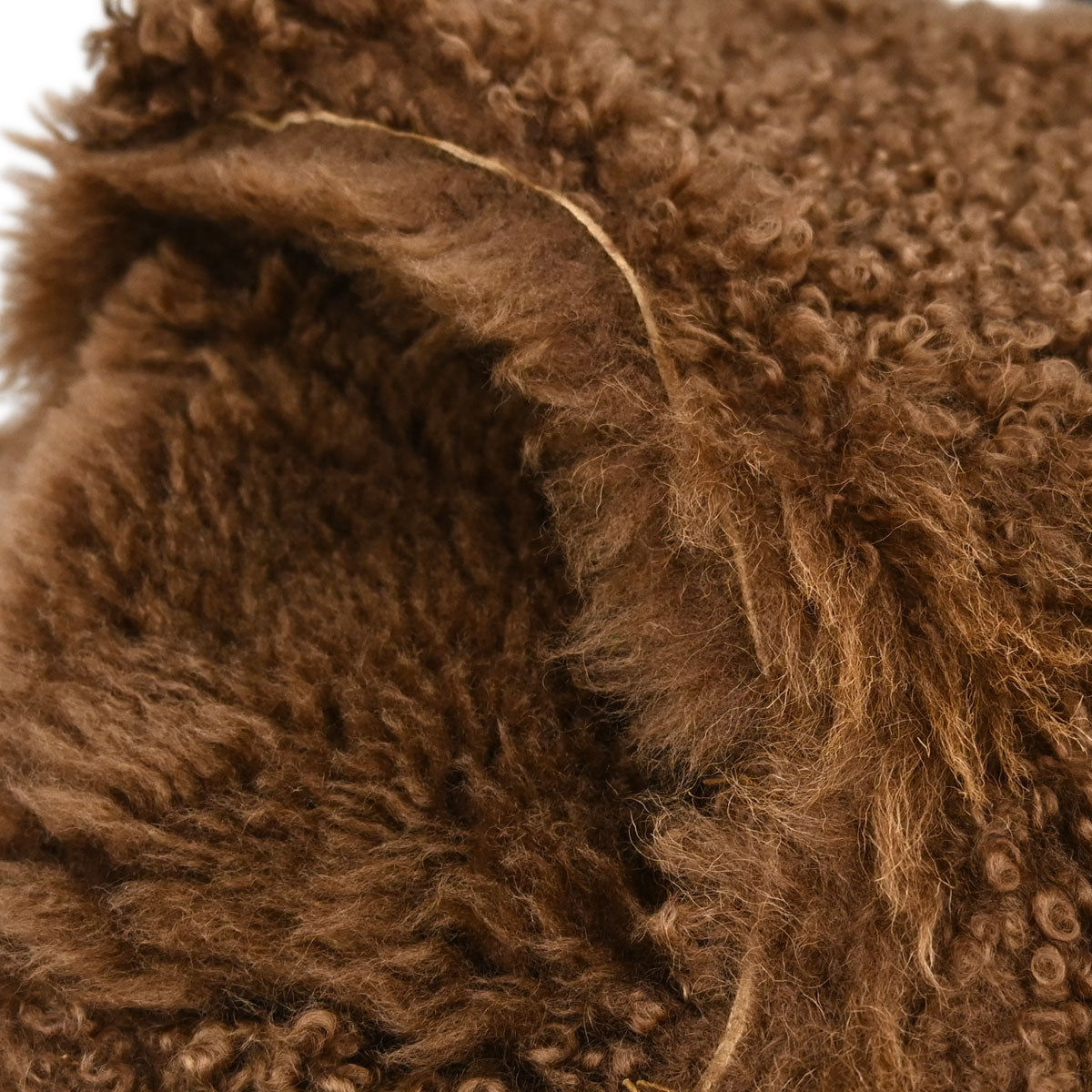Saint Laurent 2016 Mouton Coat Brown #F36