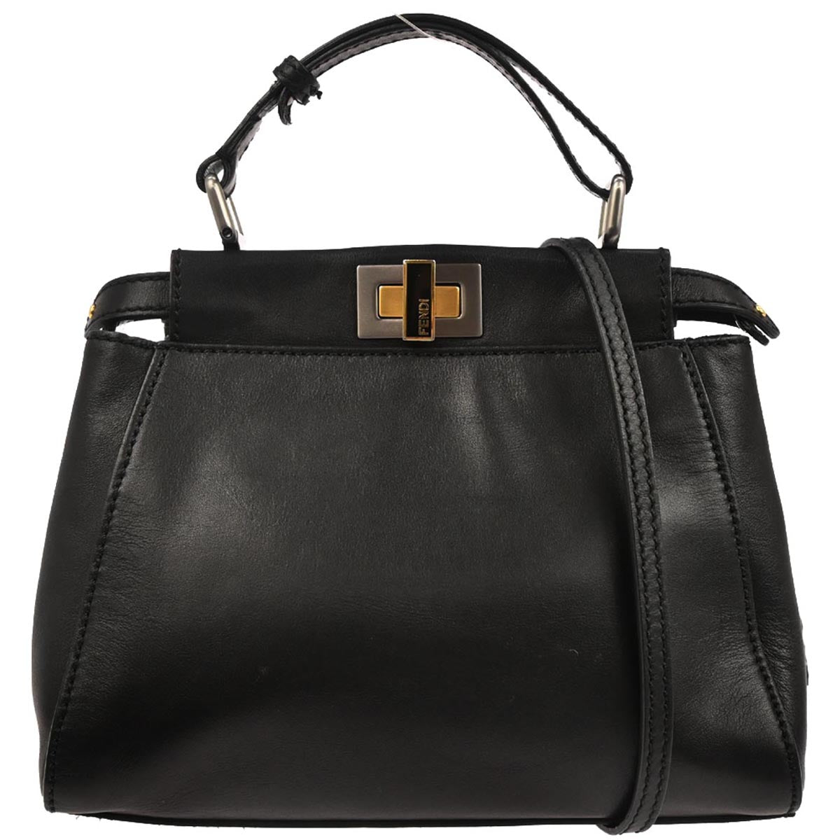 Fendi Black Peekaboo 2way Shoulder Handbag
