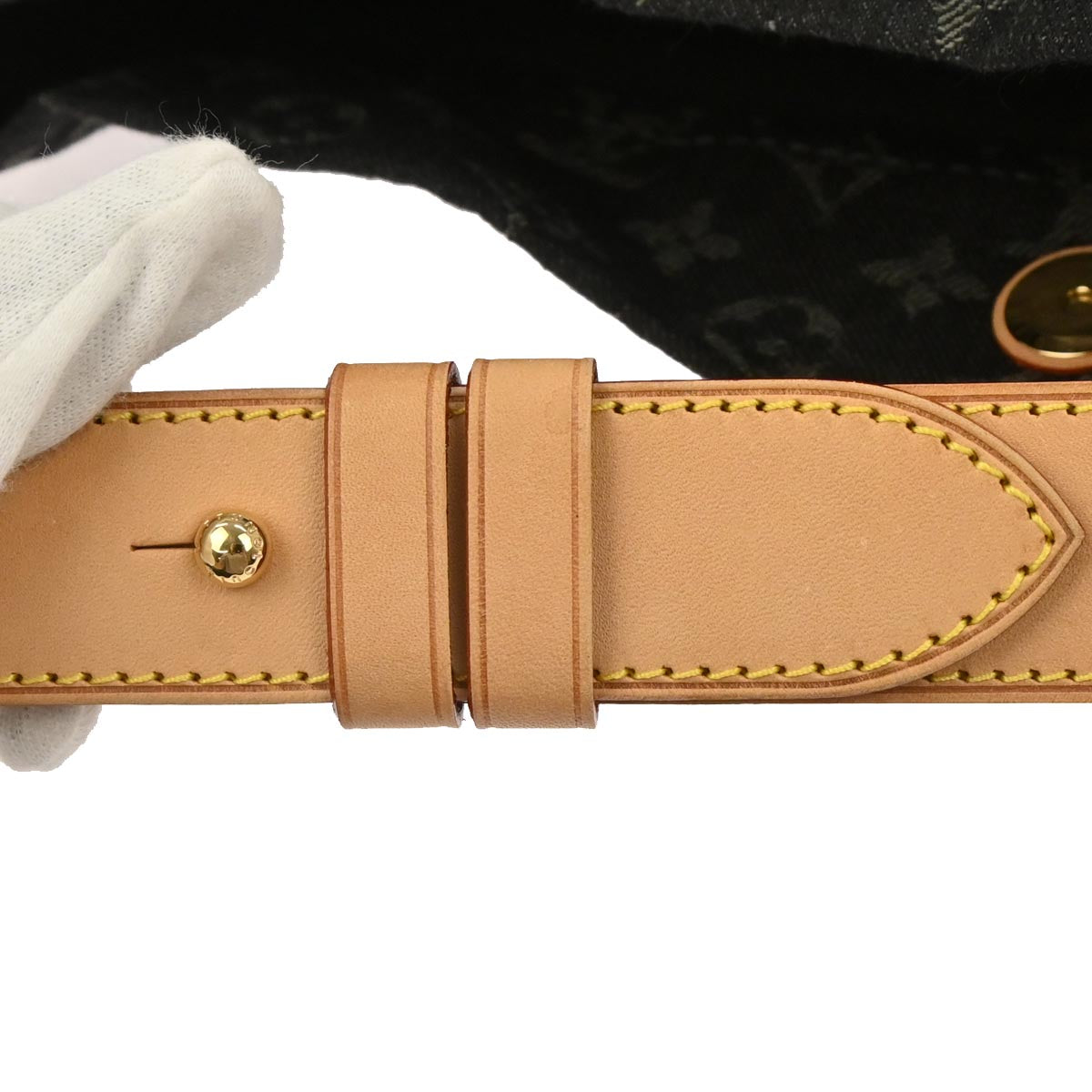 Louis Vuitton Black Monogram Denim Daily PM Handbag M40494