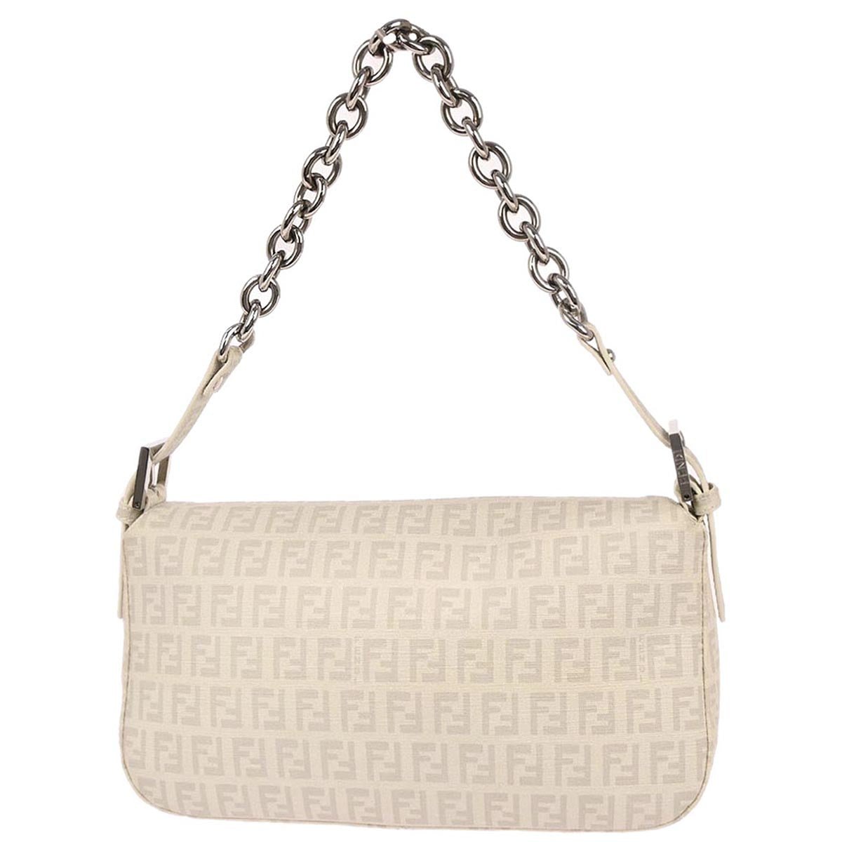 Fendi White PVC Zucchino Handbag