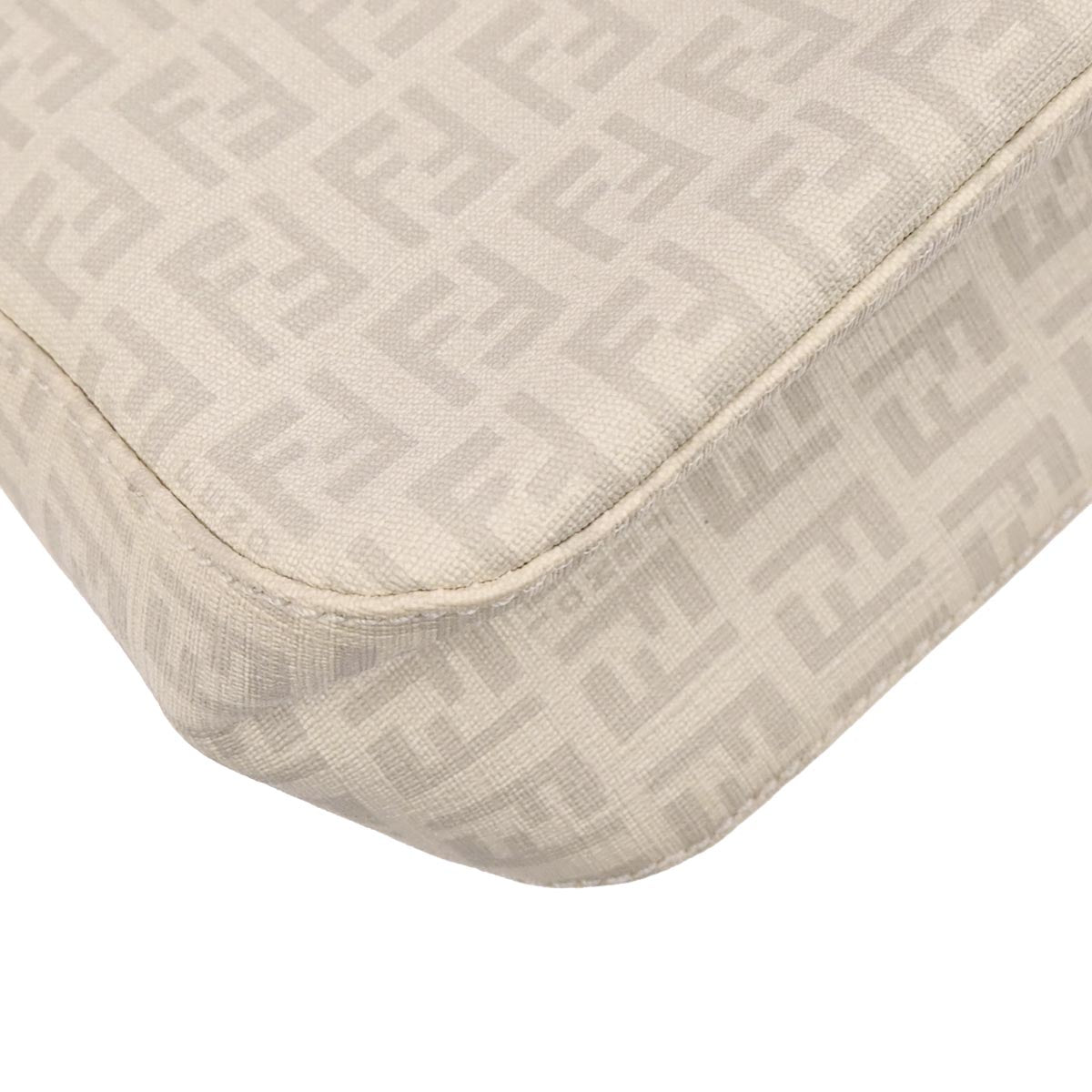 Fendi White PVC Zucchino Handbag