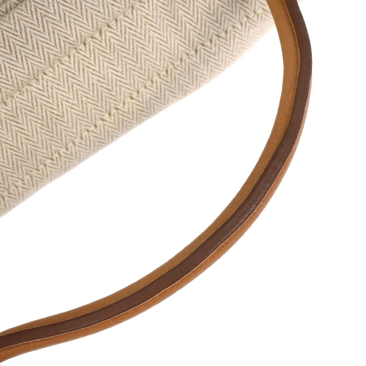 Hermes Beige Gold Toile Chevrons Aline MM Shoulder Bag