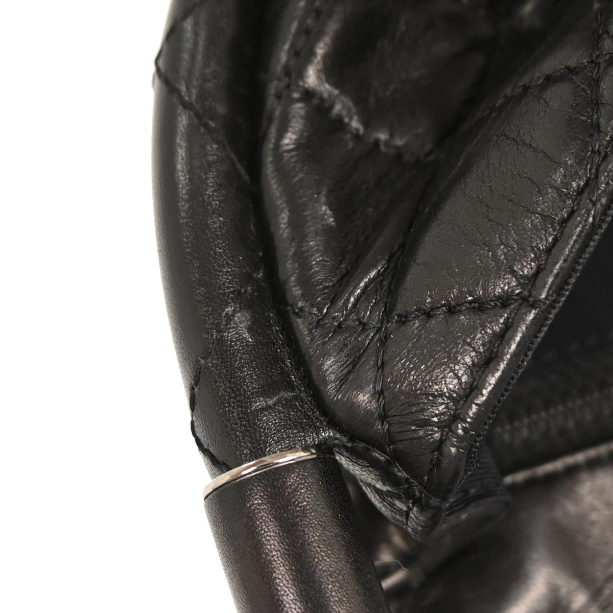 Chanel Black Lambskin Hula Hoop Small Handbag