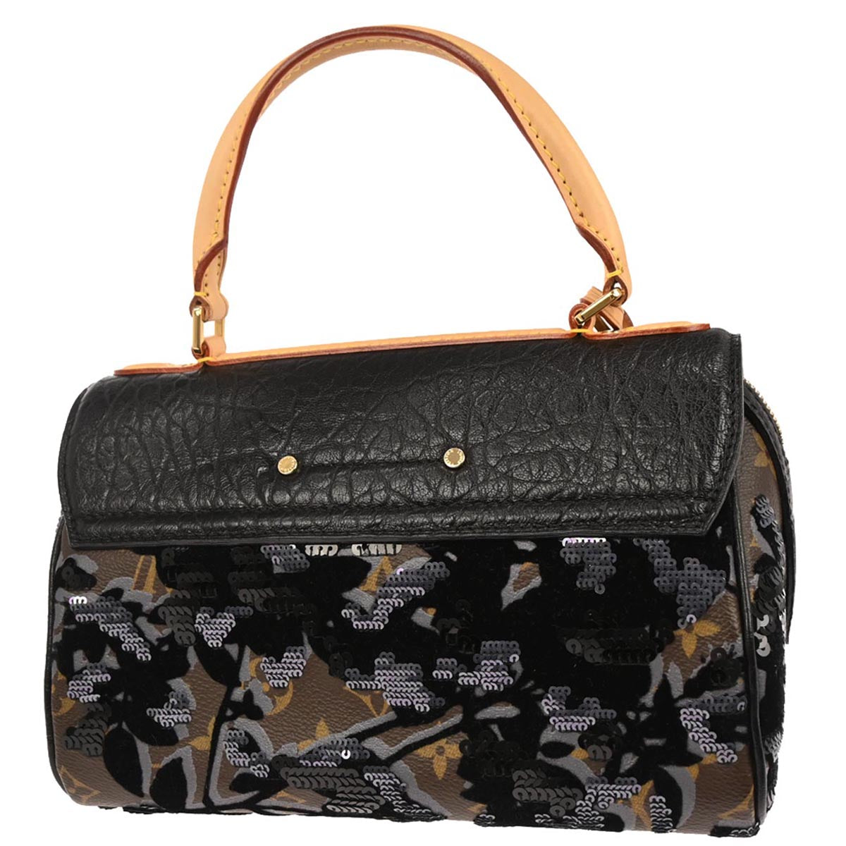 Louis Vuitton Monogram Fleur de Jais Carrousel Handbag M40434