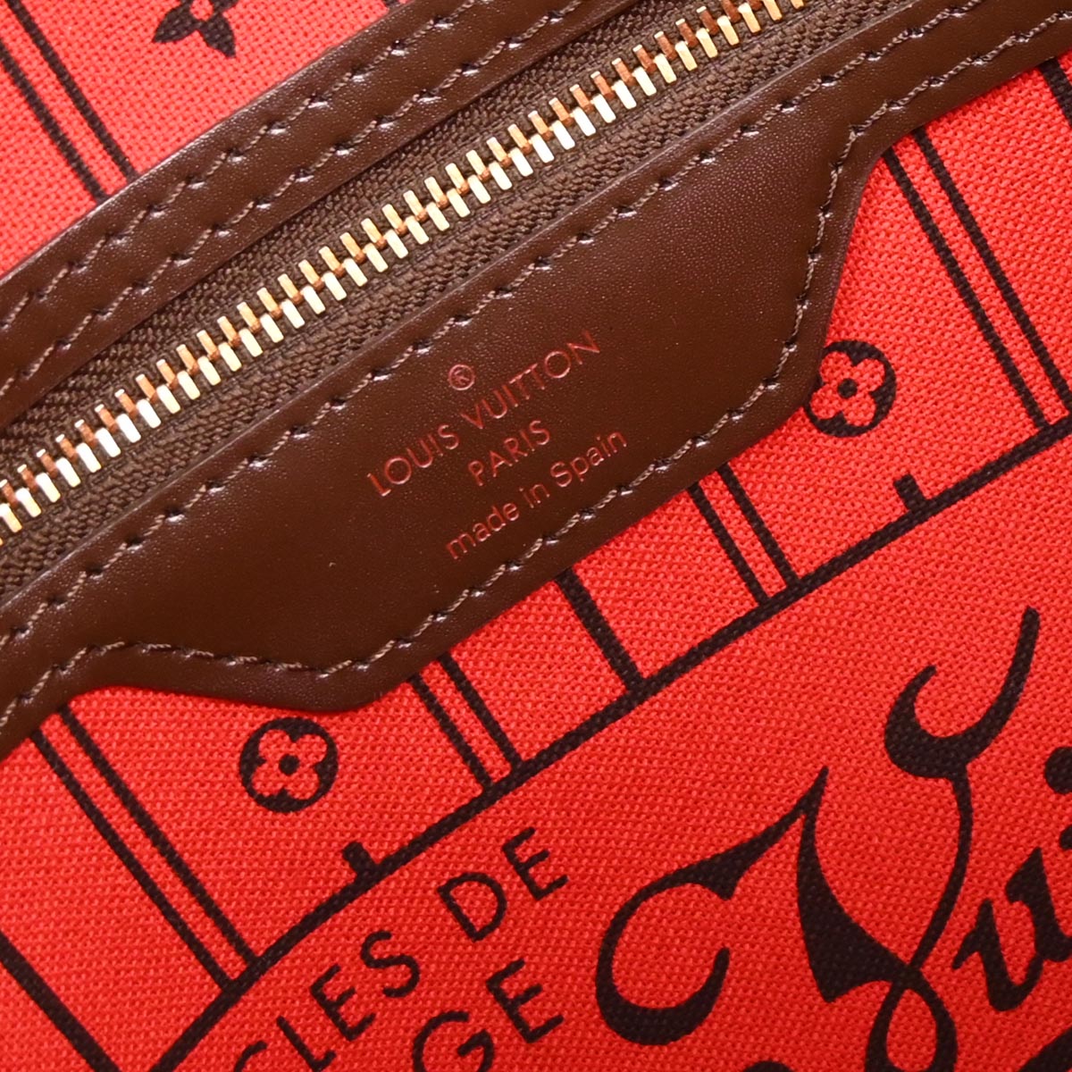 Louis Vuitton Damier Neverfull MM Shoulder Tote Bag N51105