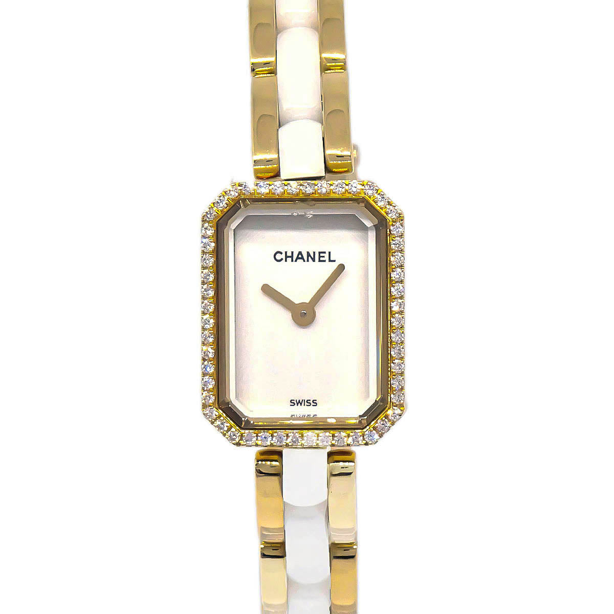 Chanel Premiere H2435 Quartz Watch Ceramic 18KYG Diamond