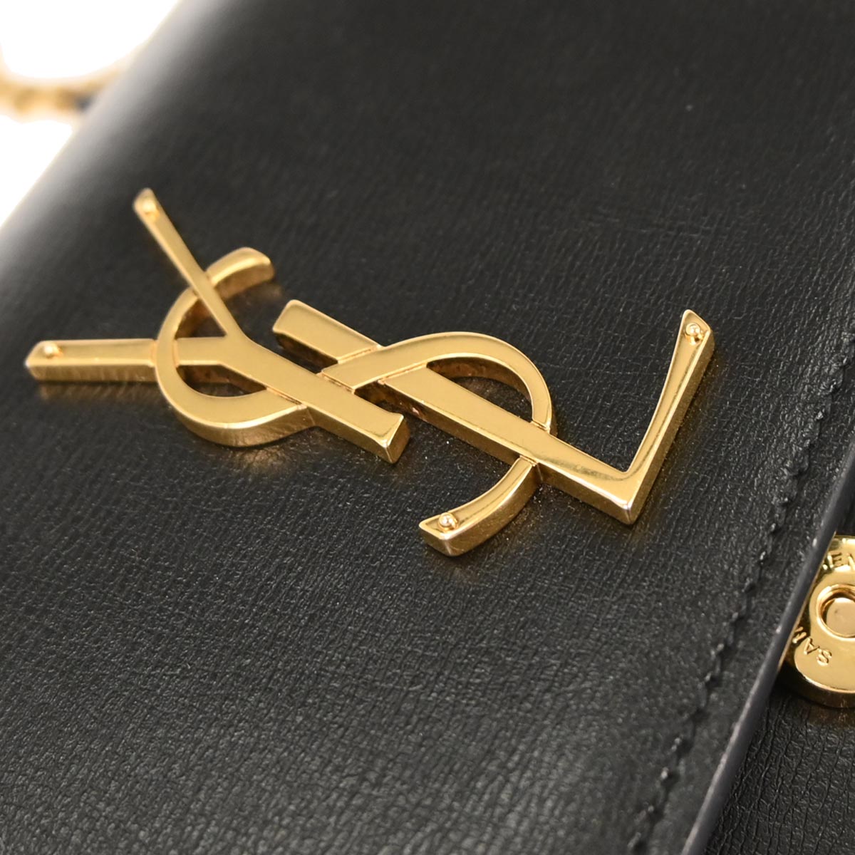 Saint Laurent Black Leather Sunset Shoulder Bag