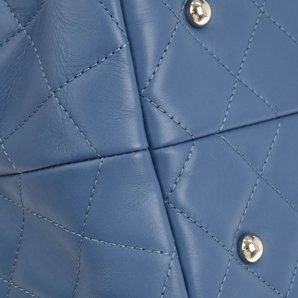 Chanel 2012-2013 Blue Perforated Calfskin Up In The Air Tote Chain Handbag