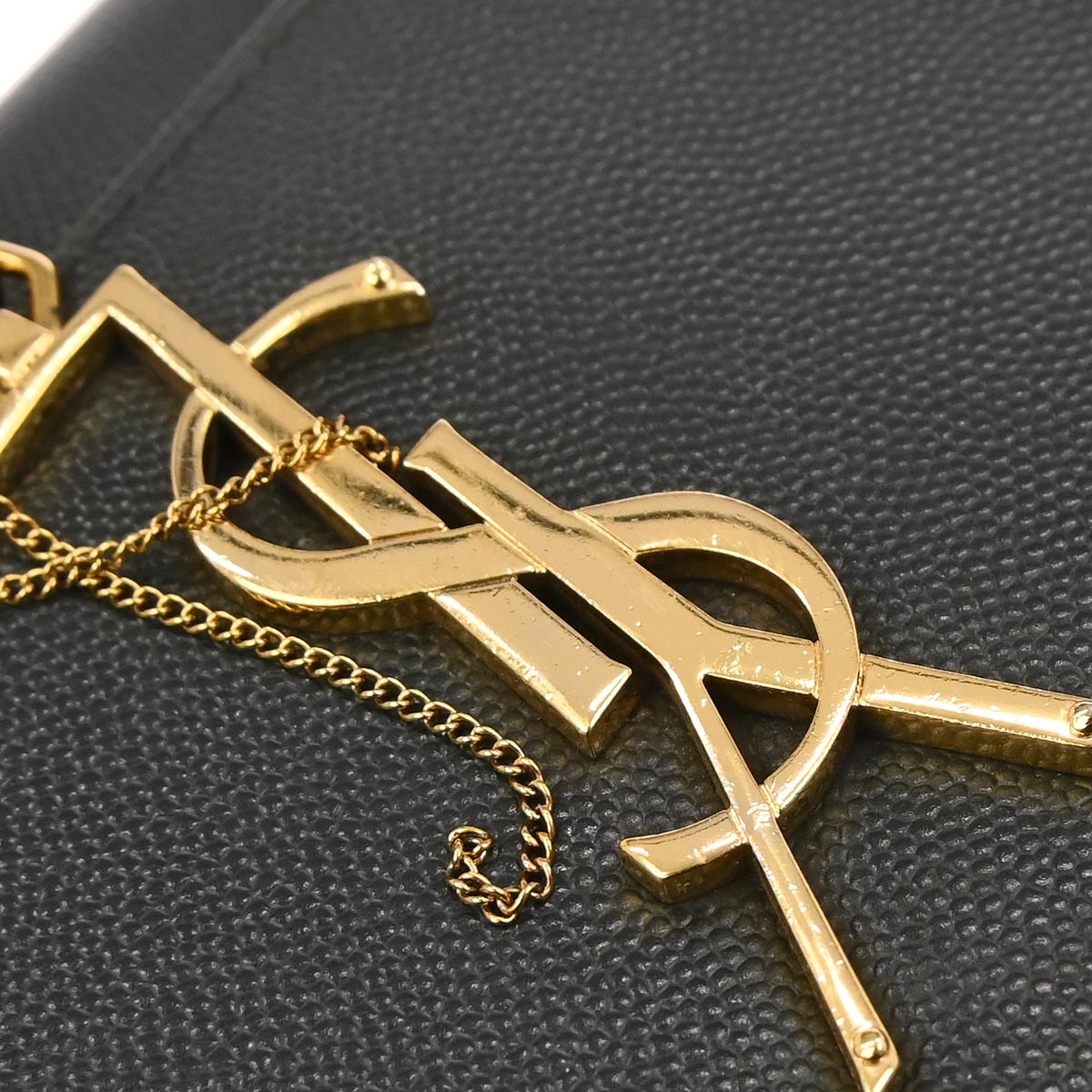 Saint Laurent Dark Green Leather Kate Shoulder Bag