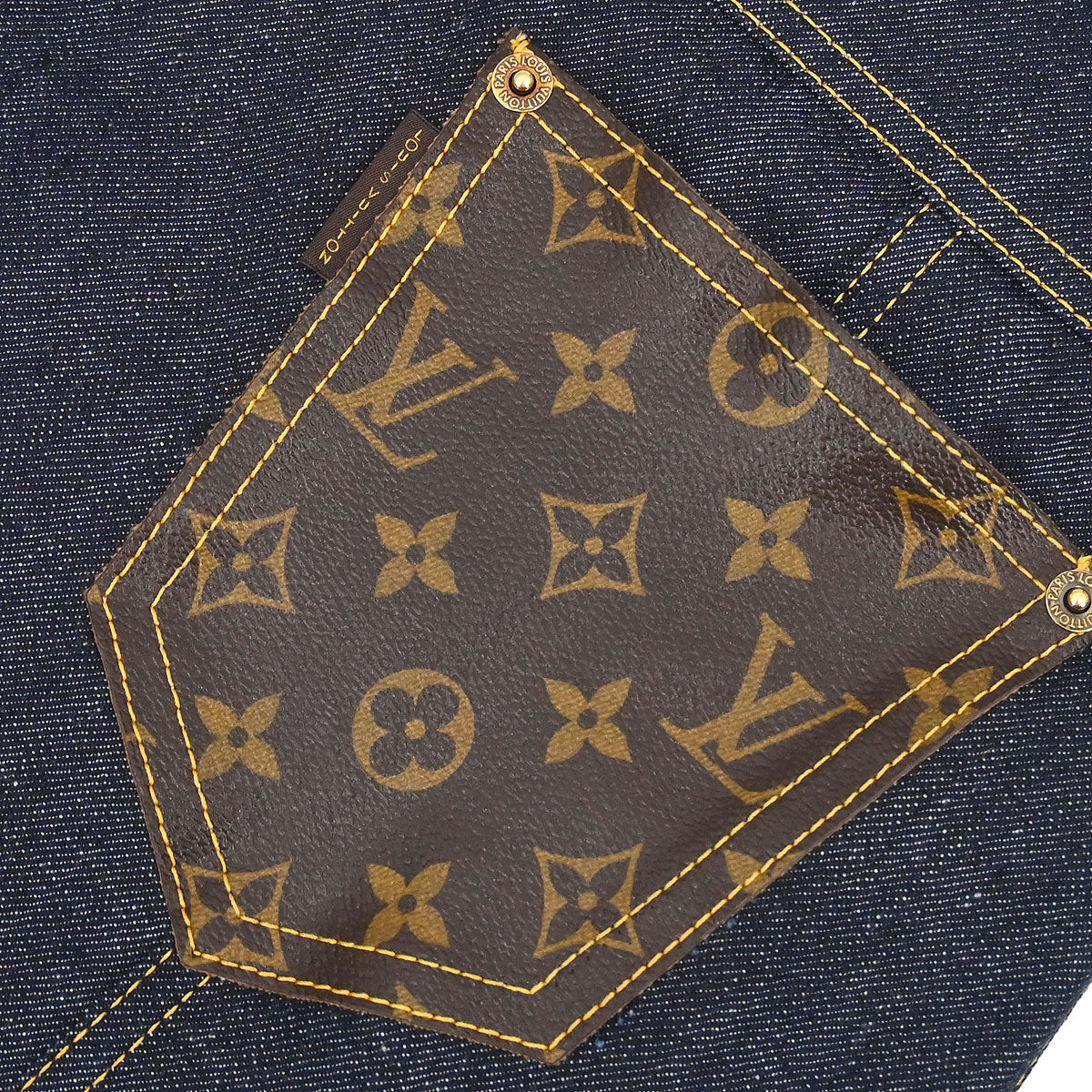 Louis Vuitton 2017 Denim Skirt Indigo #38