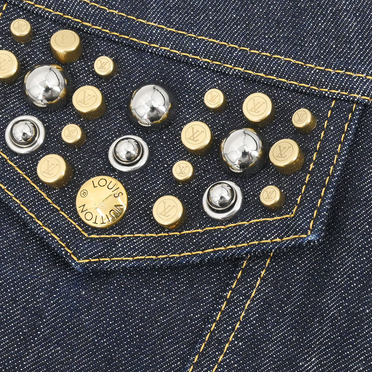 Louis Vuitton 2017 Denim Skirt Indigo #38