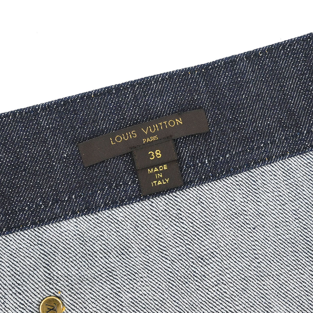 Louis Vuitton 2017 Denim Skirt Indigo #38