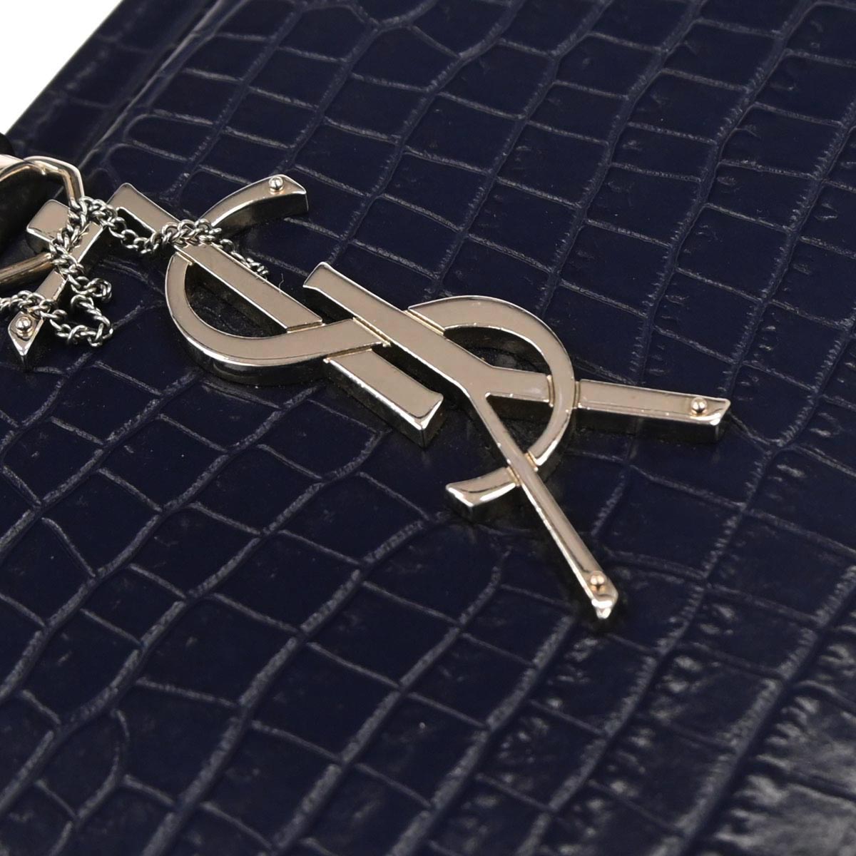 Saint Laurent Blue Kate WOC Wallet on Chain Shoulder Bag