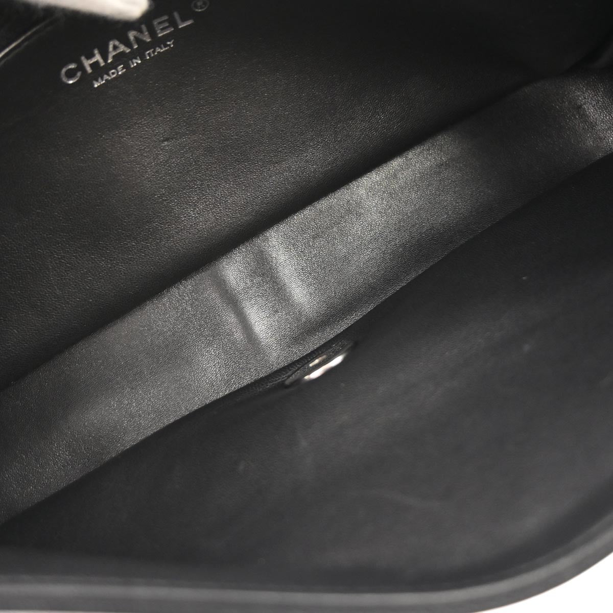 Chanel Black Wool No.5 Turnlock Full Flap Shoulder Bag