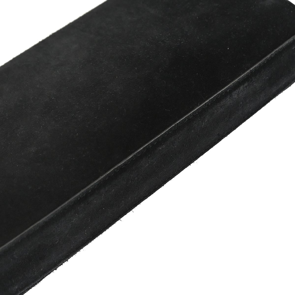 Saint Laurent Black Suede Small Kate Studded Shoulder Bag