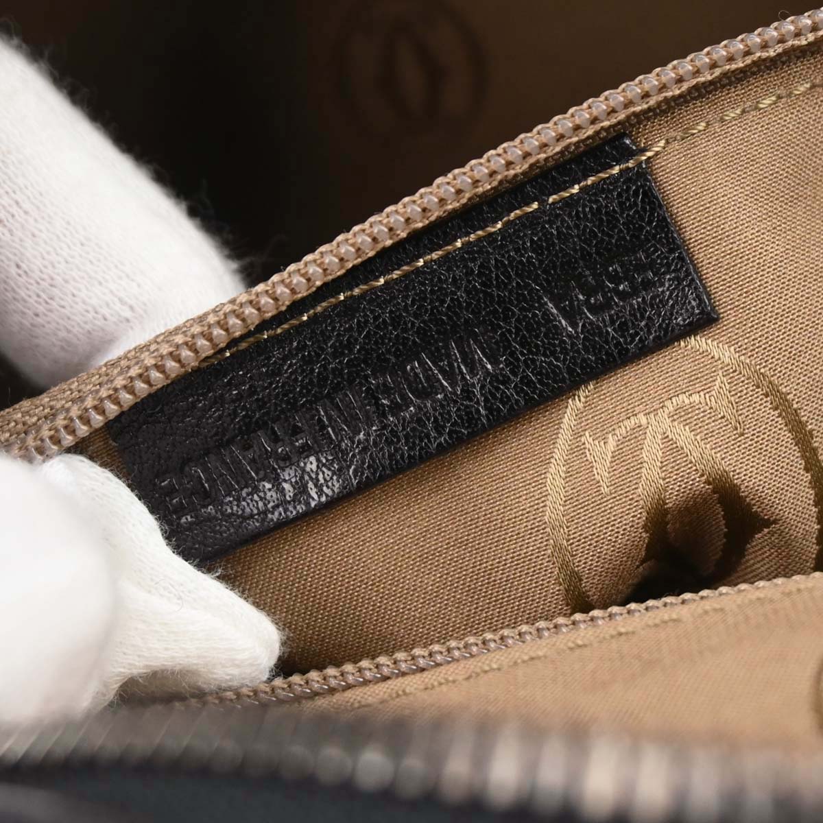 Cartier Black Marcello 2way Shoulder Handbag