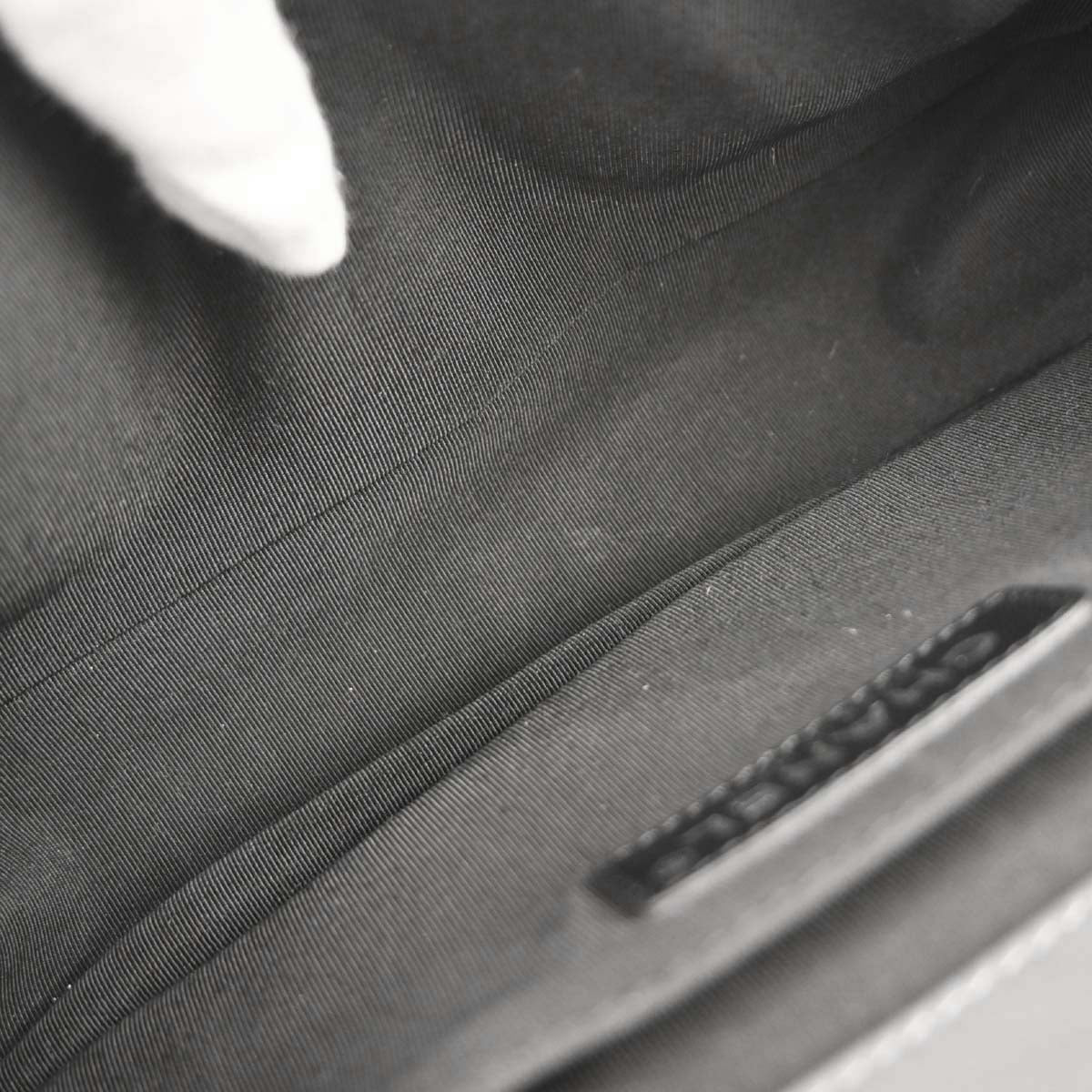 Boy Chanel Gray Tweed Lambskin Medium Double Chain Shoulder Bag