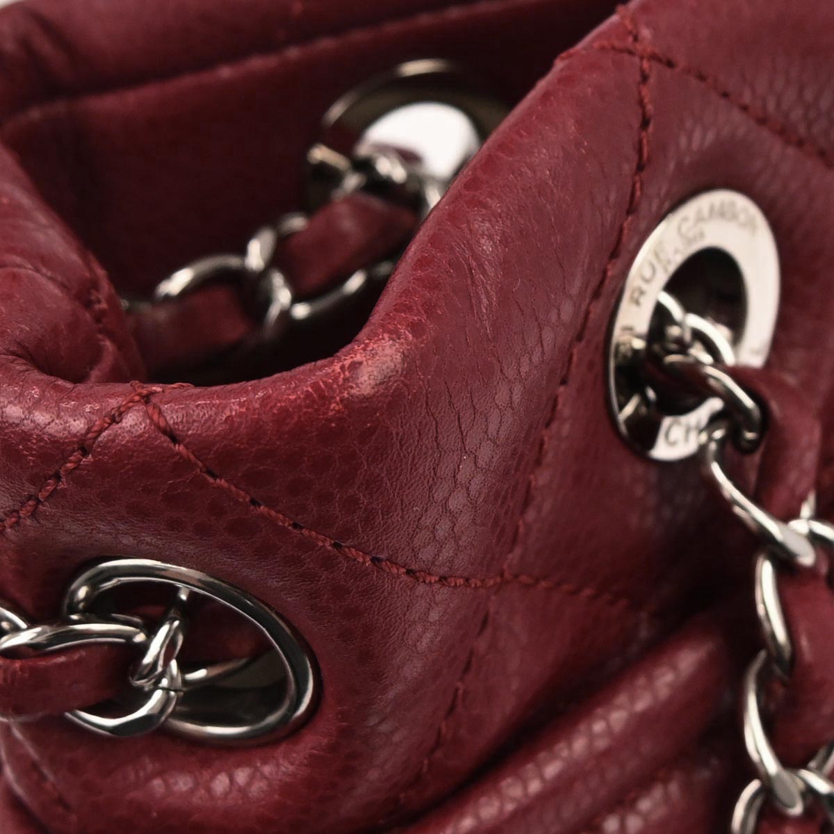 Chanel Red Caviar skin Timeless CC Chain Tote Bag