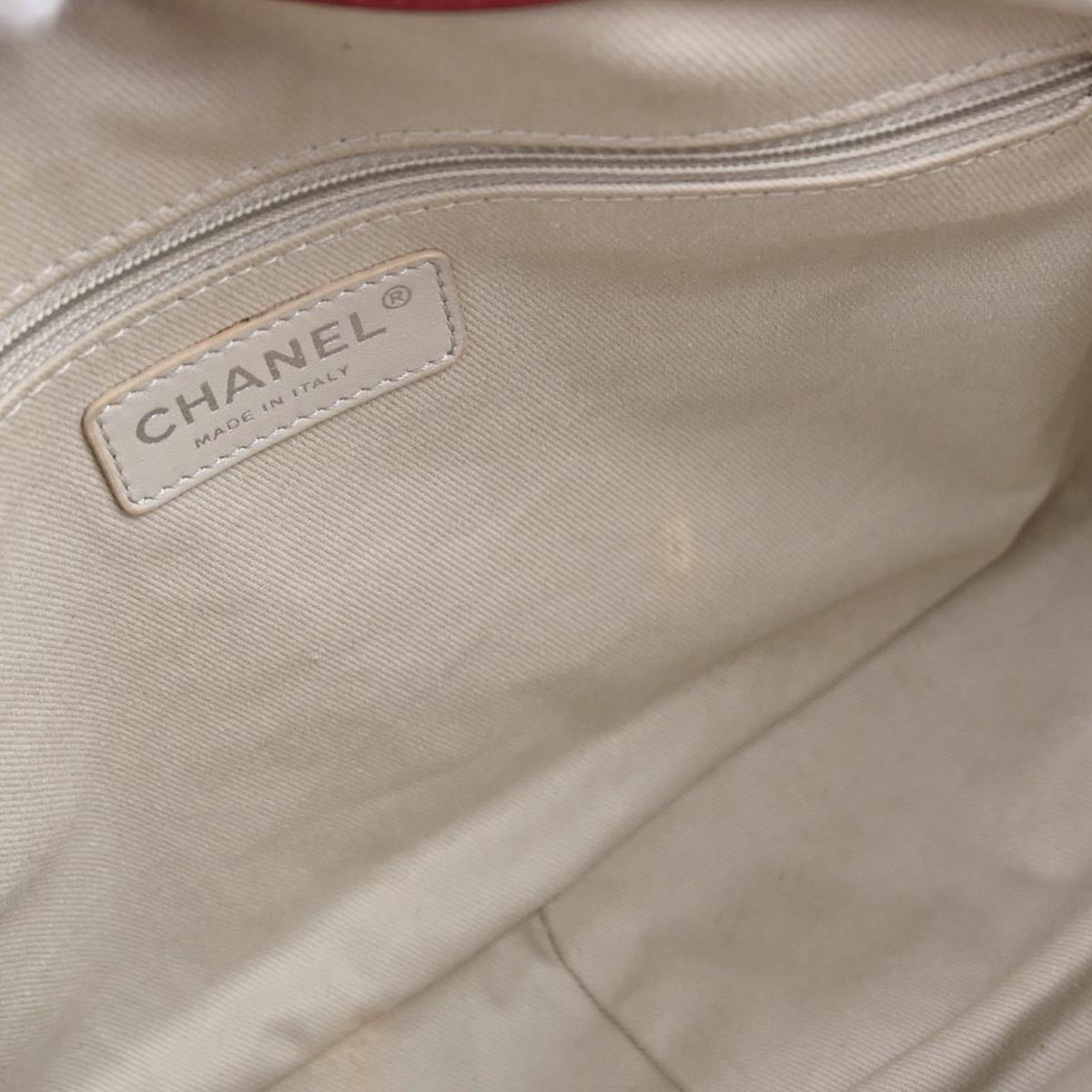 Chanel Red Caviar skin Timeless CC Chain Tote Bag