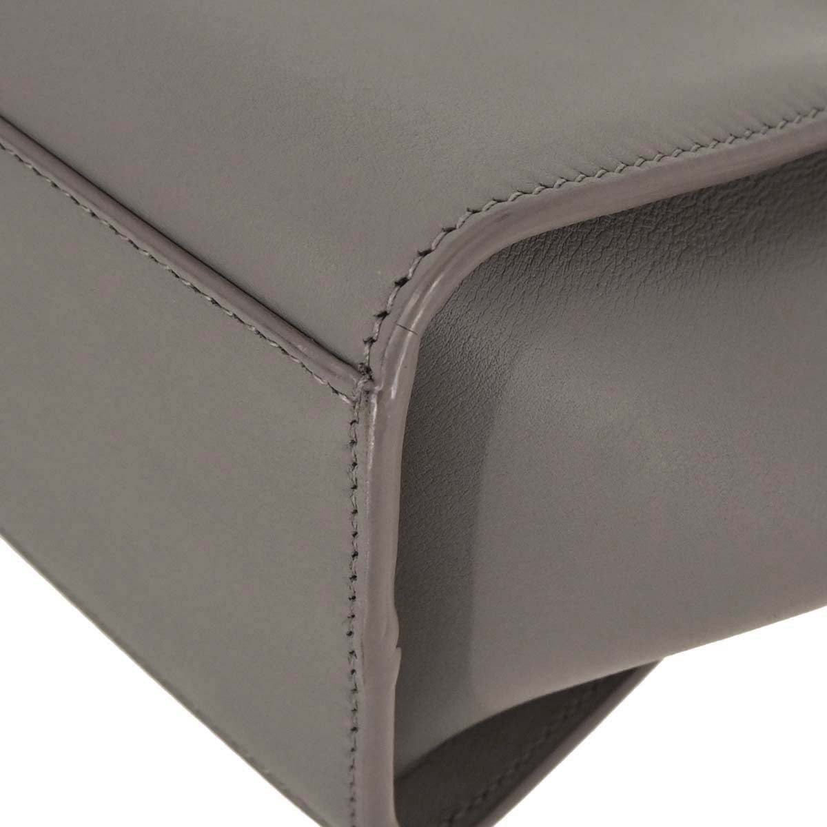 Saint Laurent Gray Calfskin Toy Cabas Shoulder Bag