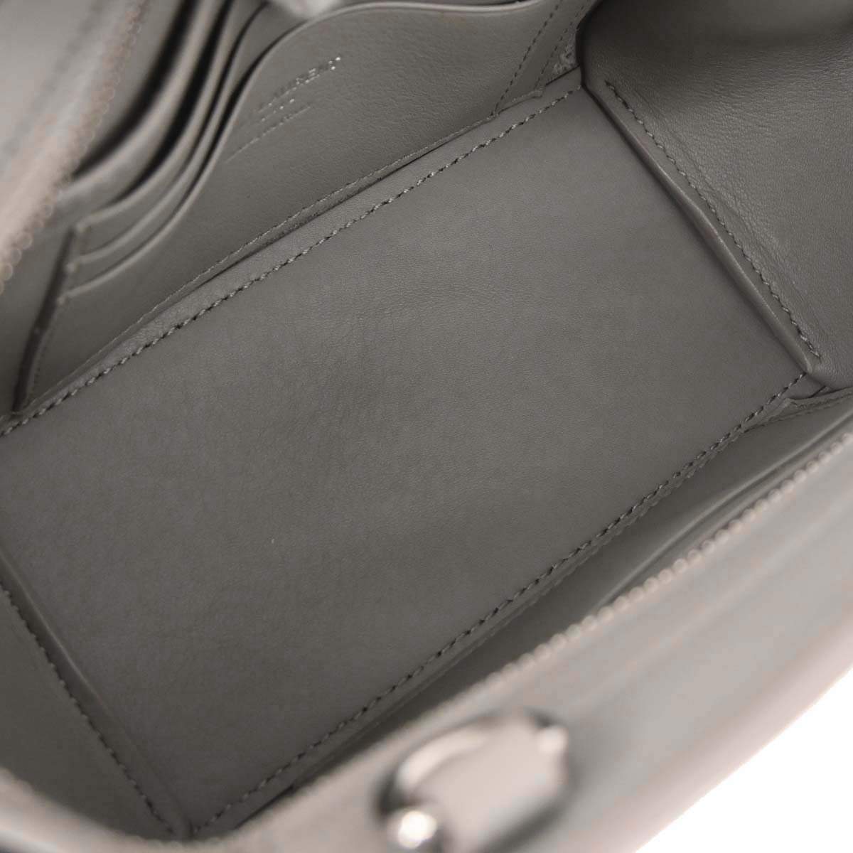 Saint Laurent Gray Calfskin Toy Cabas Shoulder Bag