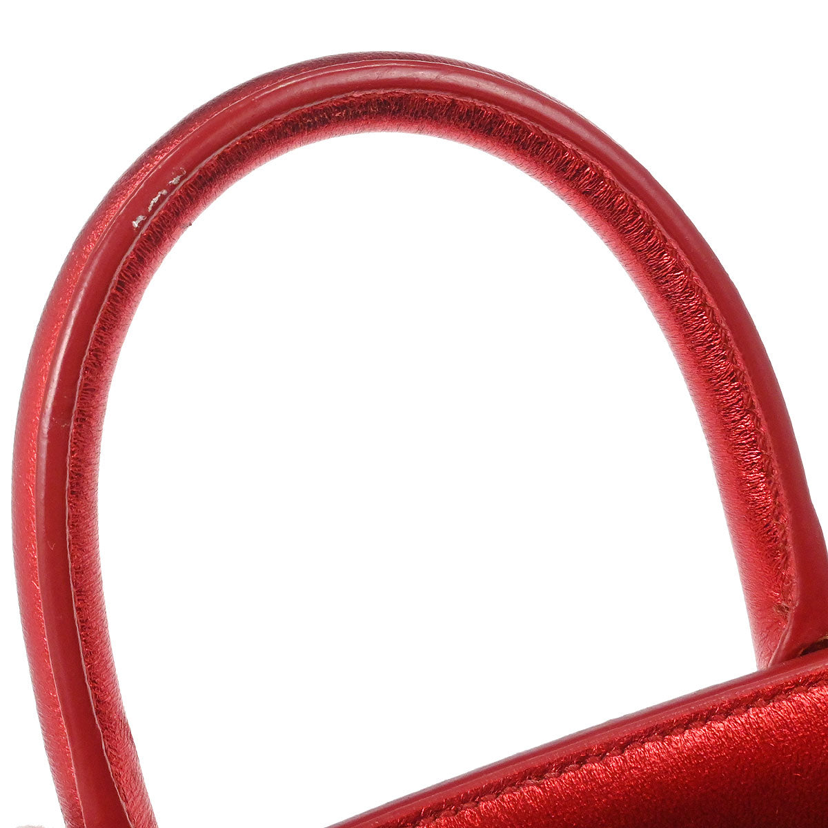 Saint Laurent Metallic Red Sac de Jour 2way Shoulder Handbag
