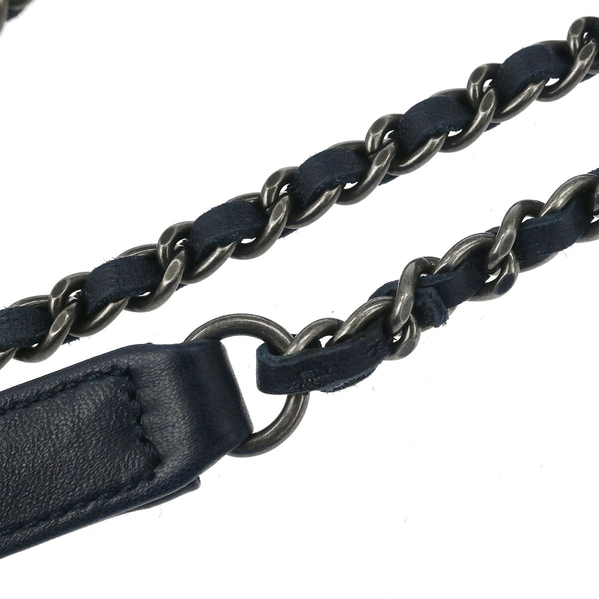 Chanel 2015-2016 Navy Rabbit Fur Shoulder Bag