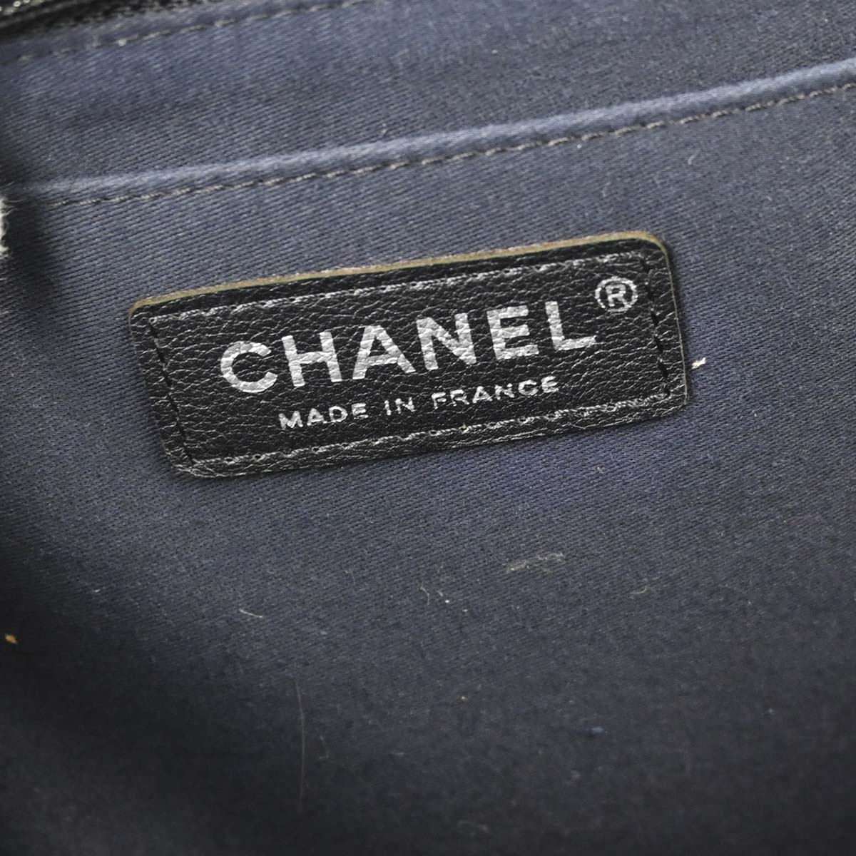 Chanel 2012 Beige Tweed Patchwork Jumbo Shoulder Bag
