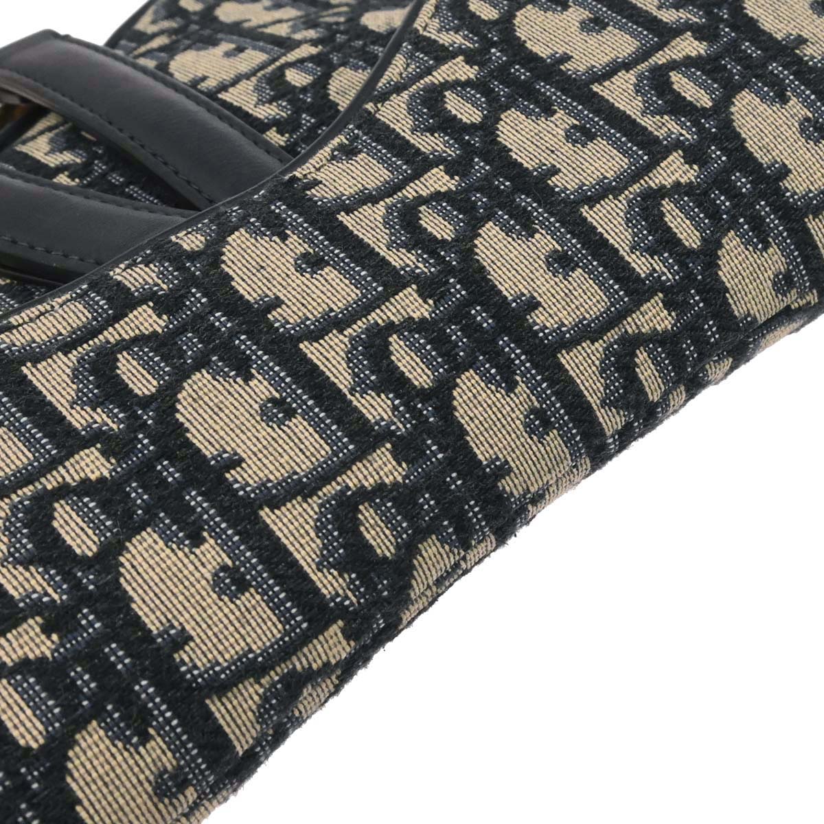 Christian Dior 2018 Navy Trotter Oblique Saddle 2way Shoulder Handbag