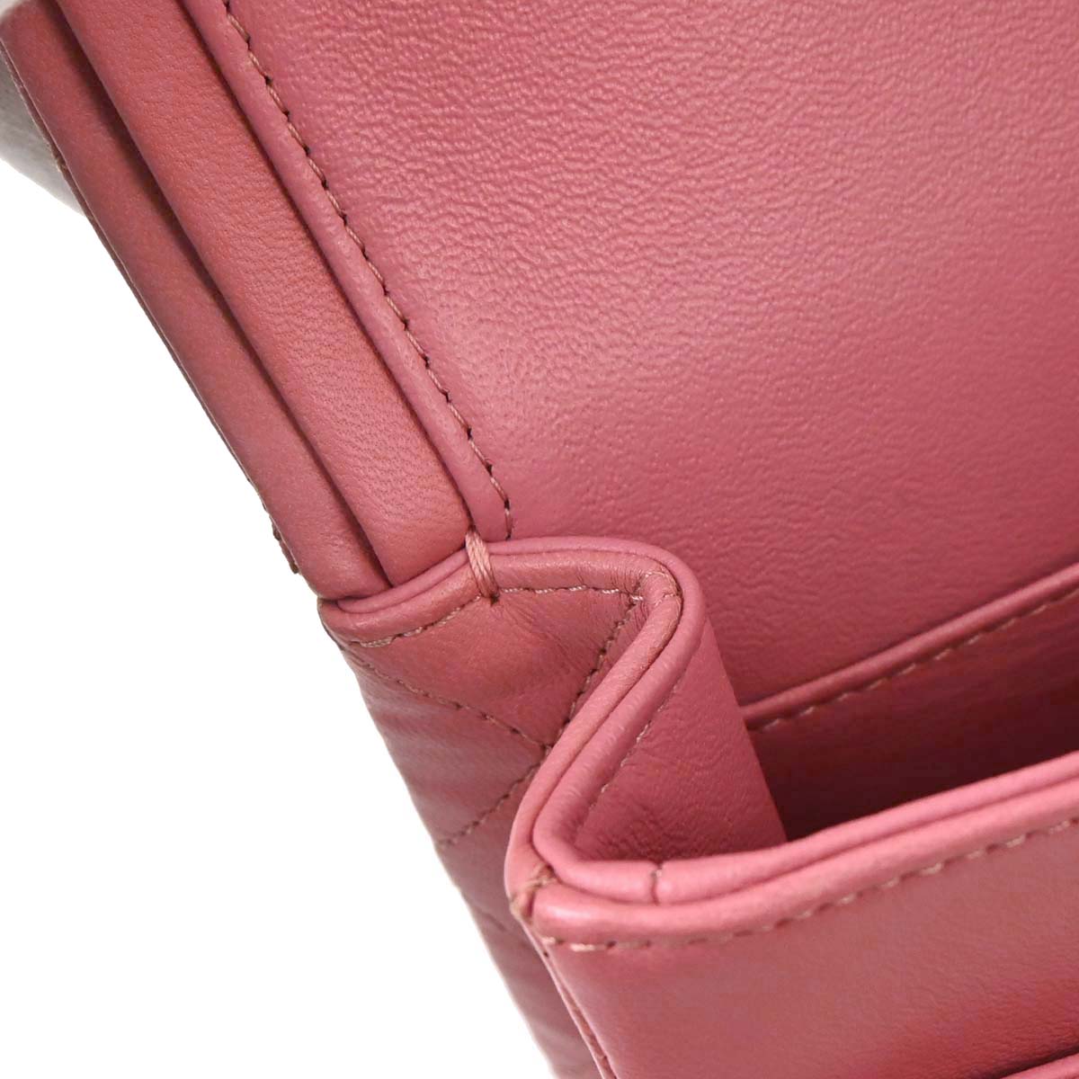 Chanel Pink Lambskin Medium Classic Double Flap Shoulder Bag