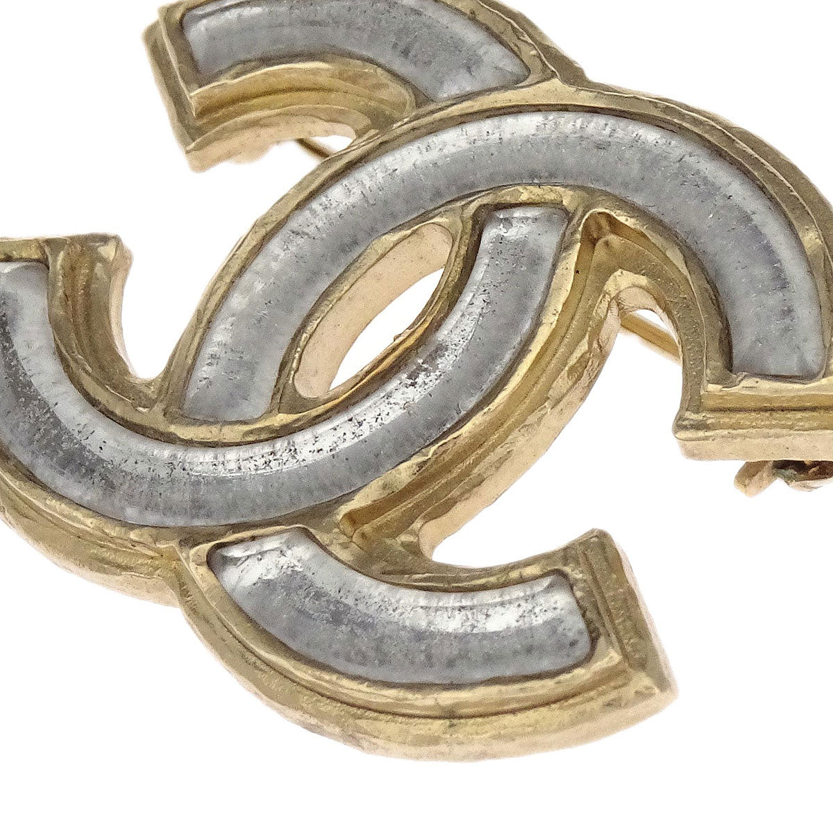 Chanel CC Brooch Pin Gold B12A