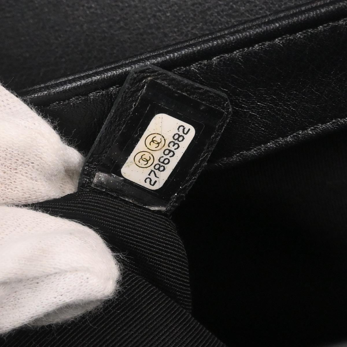 Chanel Black Calfskin Chevron 2way Shoulder Handbag